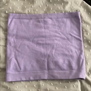 Light purple ribbed tube top